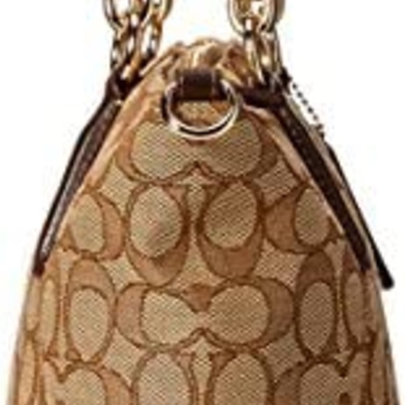 NEW WITH TAGS COACH WOMEN'S SMALL KELSEY SATCHEL KHAKI/BROWN BELOW $275 RETAIL - Picture 4 of 9